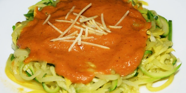 Creamy Pumpkin Sauce with Zoodles