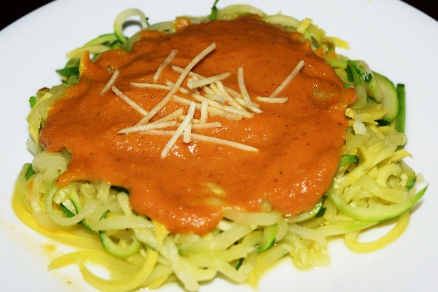 Creamy Pumpkin Sauce with Zoodles