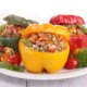 Stuffed bell peppers with ground beef
