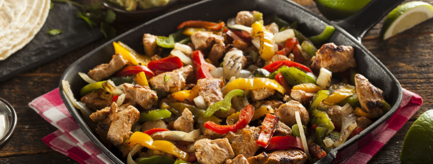 One Pan Salsa Chicken Fajitas