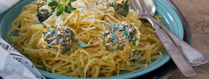 Spaghetti Squash and Turkey Meatballs