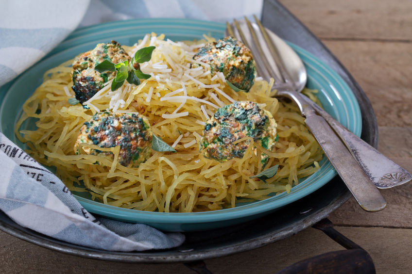 Spaghetti Squash and Turkey Meatballs