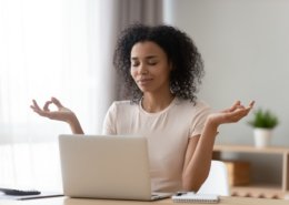 Meditating while working from home