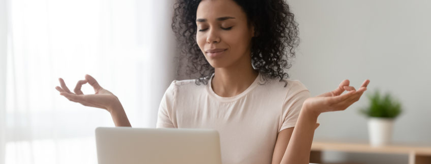 Meditating while working from home