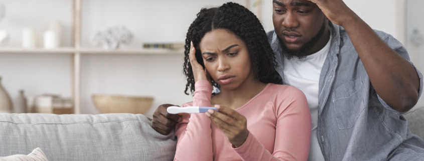 Upset couple with infertility issues