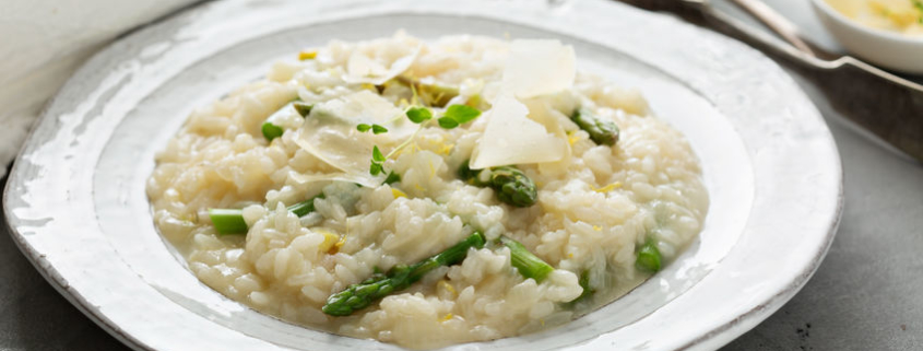 Asparagus lemon risotto