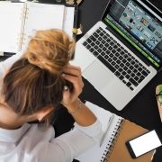 woman at desk burnout