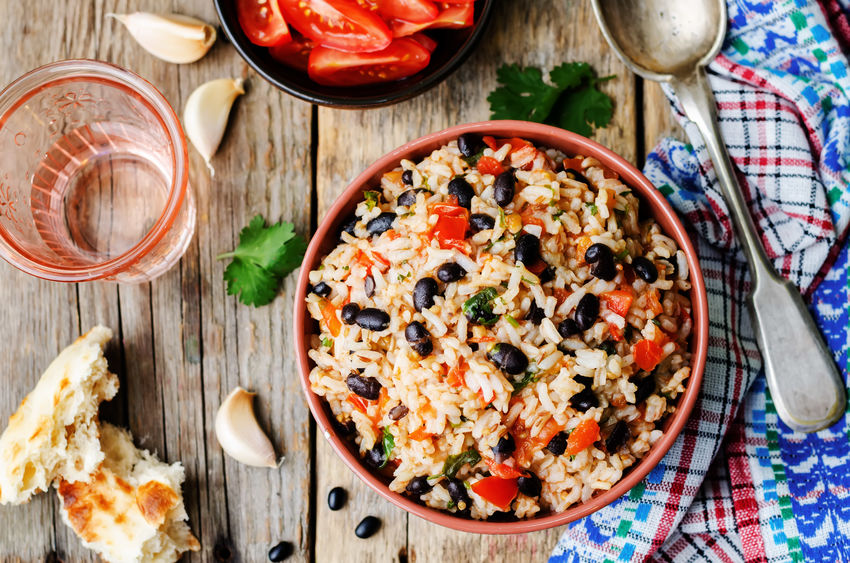 Summer Black Bean and Rice Salad - Good Source of Fiber