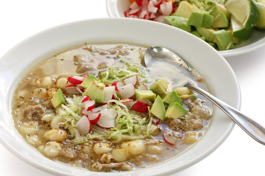 Pozole Verde with Chicken - A Good Source of Fiber