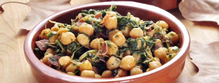 Braised Coconut Spinach and Chickpeas with Lemon